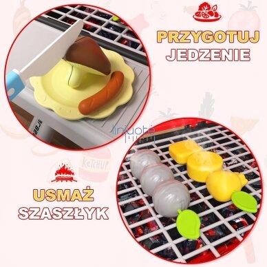 WOOPIE GRILL BARBECUE SODO VIRTUVĖ - INTERAKTYVUS GARAS LED KOMPLEKTAS XL 41 EL., 55174 6