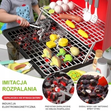 WOOPIE GRILL BARBECUE SODO VIRTUVĖ - INTERAKTYVUS GARAS LED KOMPLEKTAS XL 41 EL., 55174 5