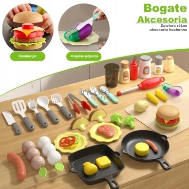 WOOPIE GRILL BARBECUE SODO VIRTUVĖ - INTERAKTYVUS GARAS LED KOMPLEKTAS XL 41 EL., 55174 7