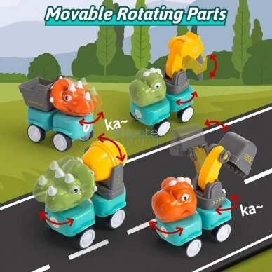 WOOPIE Magnetinės konstrukcinės dinozaurų kaladėlės 84 el. 51008 6 WOOPIE Magnetinės konstrukcinės dinozaurų kaladėlės 84 el. 51008 6