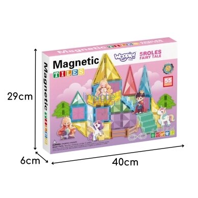 STEAM Magnetinis Konstruktorius 3D "Pasakų Pilis",  55 EL, 55853 4