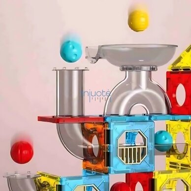 WOOPIE MAGNETINIAI KONSTRUKCINIAI 3D RINKINYS EDUKACINIS RUTULIO TAKELIS 113 DALIŲ, 55945 4