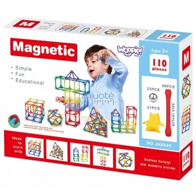 STEAM ŽAIDIMAMS MAGNETINIS PAGALIUKŲ KONSTRUKTORIUS, 110 EL., 40093 8 STEAM ŽAIDIMAMS MAGNETINIS PAGALIUKŲ KONSTRUKTORIUS, 110 EL., 40093 8