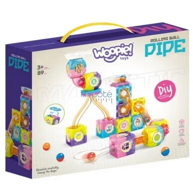 WOOPIE MAGNETINIAI KONSTRUKCIJŲ RINKINYS SU RUTULIO TAKELIU 89 EL., 53224 6 WOOPIE MAGNETINIAI KONSTRUKCIJŲ RINKINYS SU RUTULIO TAKELIU 89 EL., 53224 6