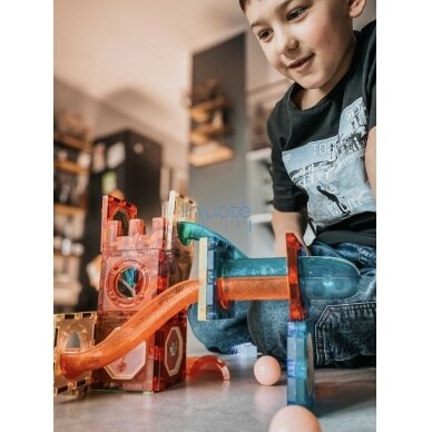 STEM MAGNETINIS ŠVIEČIANTIS  KONSTRUKTORIUS- KULODROMAS, 75 el., 40000 9