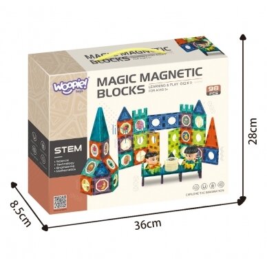STEM ŽAIDIMAMS MAGNETINIS KONSTRUKTORIUS, 98 EL, 43056 3