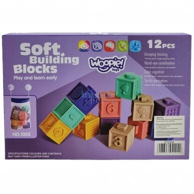 WOOPIE BABY SENSORINIAI BLOKAI SQUEEZE PUZZLE GARSO MOKYMASIS, SKAIČIAVIMAS 12 VNT., 31224 13 WOOPIE BABY SENSORINIAI BLOKAI SQUEEZE PUZZLE GARSO MOKYMASIS, SKAIČIAVIMAS 12 VNT., 31224 13