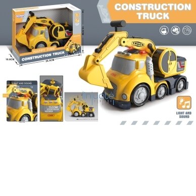 WOOPIE EKSKAVATORIUS CITY TRUCK SU GARSO IR ŠVIESOS EFEKTAIS, 53132 5