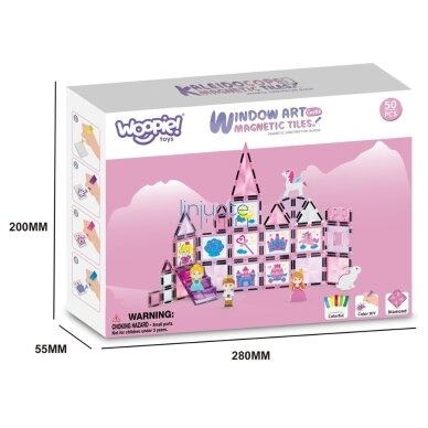 WOOPIE MAGNETINIS KONSTRUKCIJŲ RINKINYS PASTATYK PILĮ, 53200 6