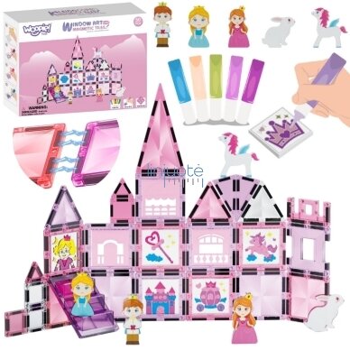 WOOPIE MAGNETINIS KONSTRUKCIJŲ RINKINYS PASTATYK PILĮ, 53200