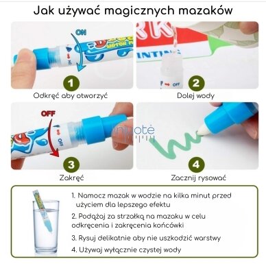 WOOPIE Vandens piešimo kilimėlis 2in1 XXL- Gyvūnai, 56089 4 WOOPIE Vandens piešimo kilimėlis 2in1 XXL- Gyvūnai, 56089 4