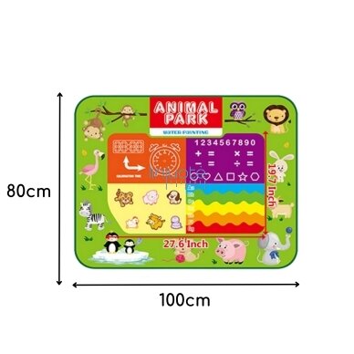 WOOPIE Vandens piešimo kilimėlis 2in1 XXL- Gyvūnai, 56089 7 WOOPIE Vandens piešimo kilimėlis 2in1 XXL- Gyvūnai, 56089 7