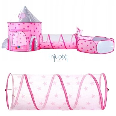 WOOPIE PALAPINĖ 3IN1, PRINCESĖS PILIS XXL - NAMELIS, TUNELIS, SAUSA PILIS, 54412 5 WOOPIE PALAPINĖ 3IN1, PRINCESĖS PILIS XXL - NAMELIS, TUNELIS, SAUSA PILIS, 54412 5
