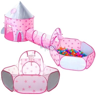 WOOPIE PALAPINĖ 3IN1, PRINCESĖS PILIS XXL - NAMELIS, TUNELIS, SAUSA PILIS, 54412 6 WOOPIE PALAPINĖ 3IN1, PRINCESĖS PILIS XXL - NAMELIS, TUNELIS, SAUSA PILIS, 54412 6