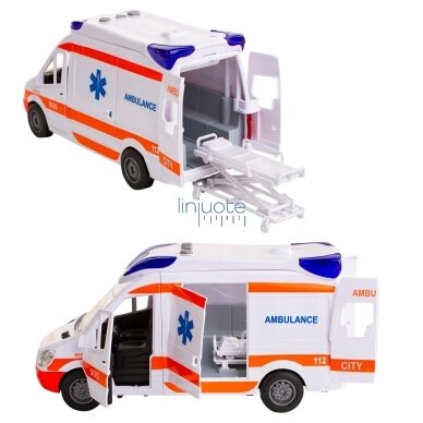WOOPIE Greitoji pagalba Ambulans Nosinės komplekte + Garso ir šviesos signalai, 57185 3