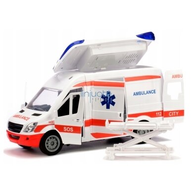 WOOPIE Greitoji pagalba Ambulans Nosinės komplekte + Garso ir šviesos signalai, 57185 4