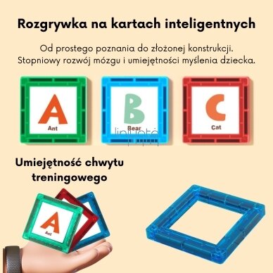 WOOPIE ERDVINIAI MAGNETINIAI BLOKAI - RAIDŽIŲ MOKYMASIS, 70 EL., 54993 1 WOOPIE ERDVINIAI MAGNETINIAI BLOKAI - RAIDŽIŲ MOKYMASIS, 70 EL., 54993 1
