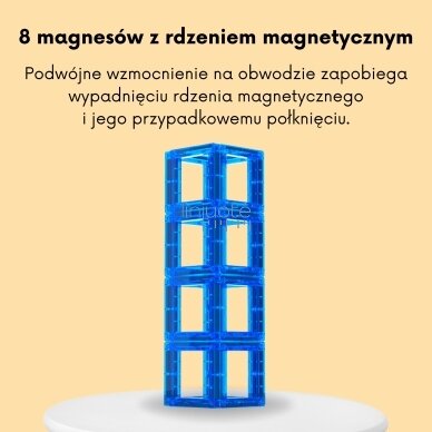 WOOPIE ERDVINIAI MAGNETINIAI BLOKAI - RAIDŽIŲ MOKYMASIS, 70 EL., 54993 2