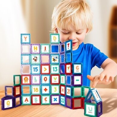 WOOPIE ERDVINIAI MAGNETINIAI BLOKAI - RAIDŽIŲ MOKYMASIS, 70 EL., 54993 5 WOOPIE ERDVINIAI MAGNETINIAI BLOKAI - RAIDŽIŲ MOKYMASIS, 70 EL., 54993 5