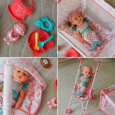 WOOPIE ROYAL Kūdikio Mermaid lėlė su 18 Priedais, 56331 4