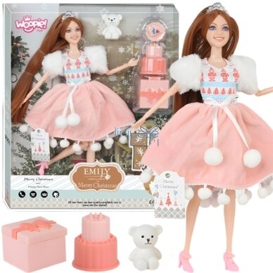 WOOPIE ROYAL Lėlė Emi Kalėdų Princesė su Meškiuku, 57956