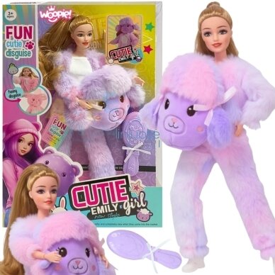WOOPIE ROYAL Lėlė Emi su Violetiniu Avytės Kostiumu, 57895