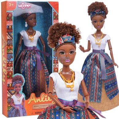 WOOPIE ROYAL Lėlė Lili Mulatka Elegantiškoje Suknelėje, 57994