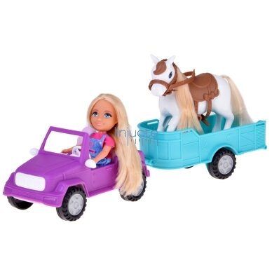 WOOPIE ROYAL Lėlytė Niki Rinkinys su Arkliu, Automobiliu ir Priekaba, 57642 2 WOOPIE ROYAL Lėlytė Niki Rinkinys su Arkliu, Automobiliu ir Priekaba, 57642 2