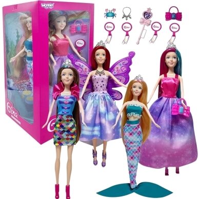 WOOPIE ROYAL 4 Magiškų Princesių Rinkinys - 4in1 Lėlių Dėžutė su Priedais 503390 1