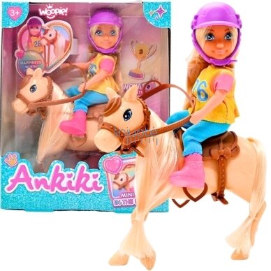 WOOPIE ROYAL Rinkinys Lėlė Jodinėtoja su Arkliu, 57628