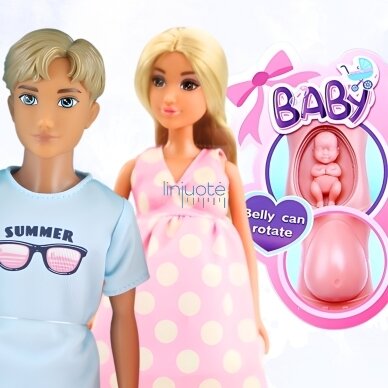 WOOPIE ROYAL Rinkinys Lėlių Šeimyna Lily Nėščia Tėtis Kūdikis, 57741 2 WOOPIE ROYAL Rinkinys Lėlių Šeimyna Lily Nėščia Tėtis Kūdikis, 57741 2