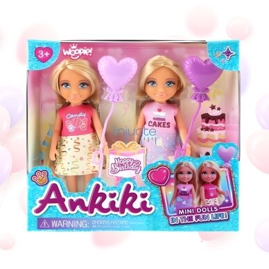 WOOPIE ROYAL Gimtadienio rinkinys su dviem lėlytėmis - Candy ir Cakes, 57680 2 WOOPIE ROYAL Gimtadienio rinkinys su dviem lėlytėmis - Candy ir Cakes, 57680 2