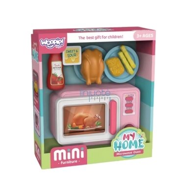 WOOPIE Rožinė Mikrobangų Krosnelė su Vištiena 56850 3 WOOPIE Rožinė Mikrobangų Krosnelė su Vištiena 56850 3