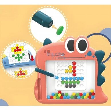 MONTESSORI MAGNETINĖ LENTA VAIKAMS MAGPAD DINOZAURAS, 48211 1 MONTESSORI MAGNETINĖ LENTA VAIKAMS MAGPAD DINOZAURAS, 48211 1
