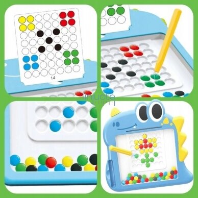 MONTESSORI MAGNETINĖ LENTA VAIKAMS MAGPAD DINOZAURAS, 48167 2 MONTESSORI MAGNETINĖ LENTA VAIKAMS MAGPAD DINOZAURAS, 48167 2
