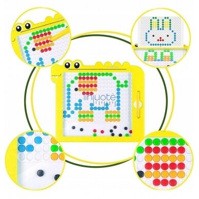 MONTESSORI MAGNETINĖ LENTA VAIKAMS MAGPAD DINOZAURAS, 48204 3 MONTESSORI MAGNETINĖ LENTA VAIKAMS MAGPAD DINOZAURAS, 48204 3