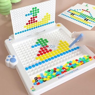 MONTESSORI MAGNETINĖ LENTA VAIKAMS MAGPAD KIŠKIS MĖLYNAS, 48129 2