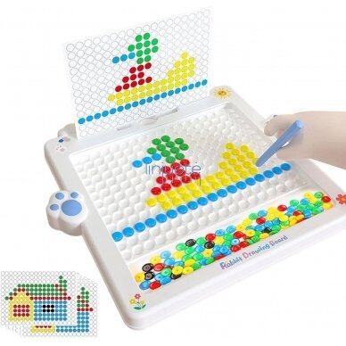 MONTESSORI MAGNETINĖ LENTA VAIKAMS MAGPAD KIŠKIS MĖLYNAS, 48129 6