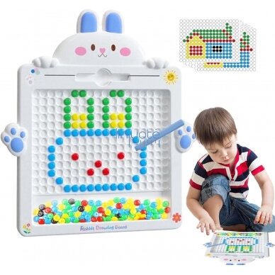 MONTESSORI MAGNETINĖ LENTA VAIKAMS MAGPAD KIŠKIS MĖLYNAS, 48129