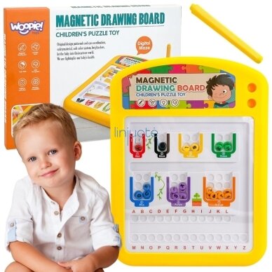 WOOPIE Magnetinė Montessori Piešimo Lenta, 55785