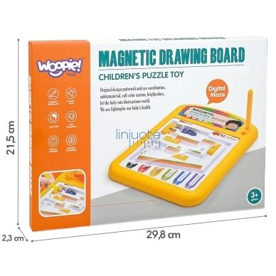 WOOPIE Magnetinė Montessori Piešimo Lenta, 55785 4
