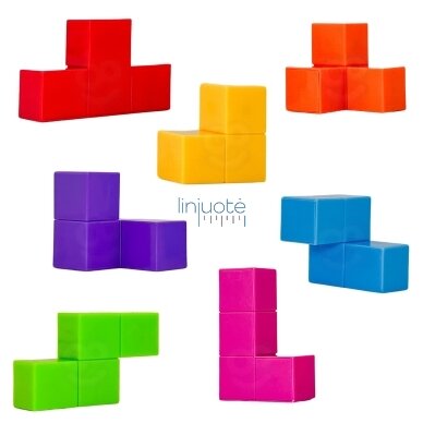 WOOPIE DĖLIONĖ TETRIS KUBAS SU KORTŲ RINKINIU, 53217 4