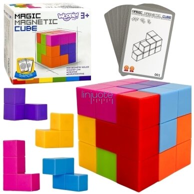WOOPIE DĖLIONĖ TETRIS KUBAS SU KORTŲ RINKINIU, 53217