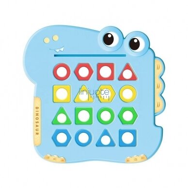 MONTESSORI DINOZAURŲ DĖLIONĖ, SUDERINK FORMAS, 50940 4 MONTESSORI DINOZAURŲ DĖLIONĖ, SUDERINK FORMAS, 50940 4