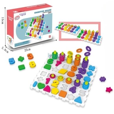 WOOPIE MONTESSORI DĖLIONĖ RUŠIAVIMUI, RAIDĖS IR SKAIČIAI 139 EL., 54153 3