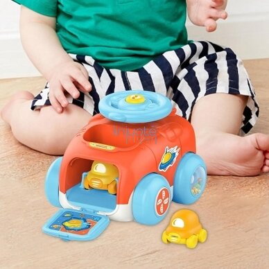 WOOPIE BABY AUTOMOBILIŲ PALEIDIMO ĮRENGINYS, AUTOMOBILIŲ KATAPULTOS RINKINYS, 47221 1