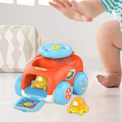 WOOPIE BABY AUTOMOBILIŲ PALEIDIMO ĮRENGINYS, AUTOMOBILIŲ KATAPULTOS RINKINYS, 47221 4