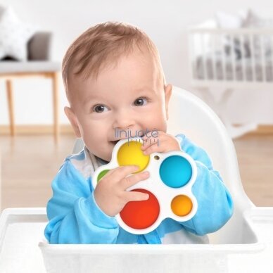 WOOPIE Jutiklinė Žaislas Kramtukas Antistresinis POP IT Montessori 3