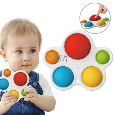 WOOPIE Jutiklinė Žaislas Kramtukas Antistresinis POP IT Montessori 6 WOOPIE Jutiklinė Žaislas Kramtukas Antistresinis POP IT Montessori 6