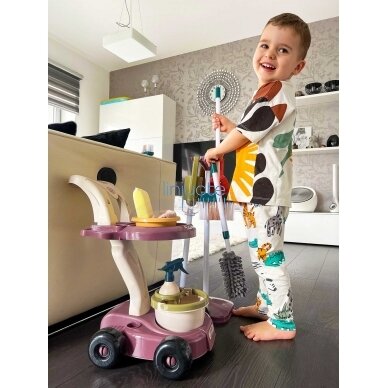 Vaikiškas valymo vežimėlis su priedais 45333,  1